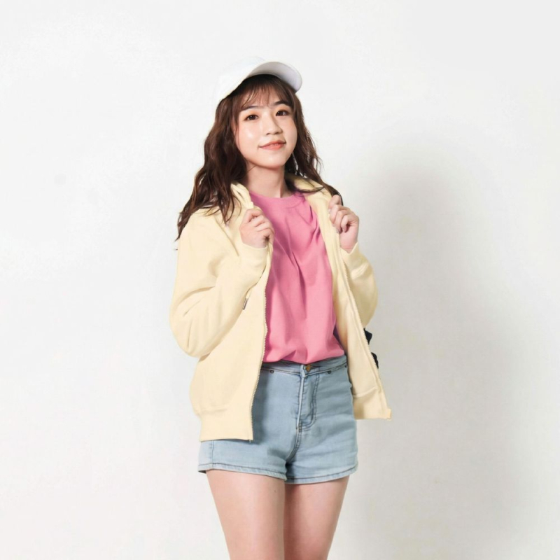 AG重磅落肩無刷毛外套