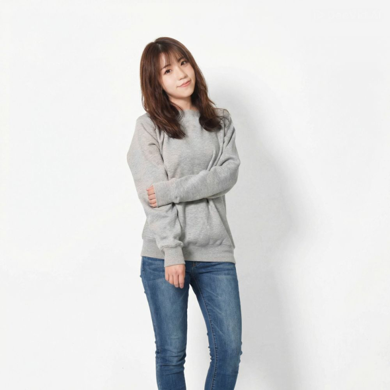 AG頂級重磅落肩無刷毛大學T