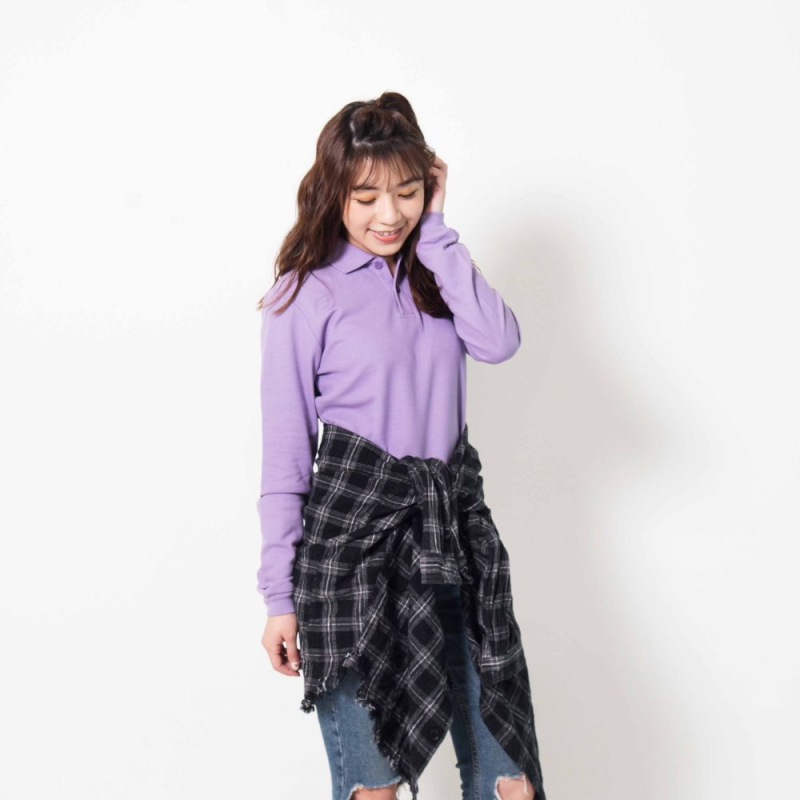 嚴選CVC精梳棉長袖POLO 